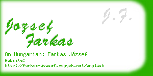 jozsef farkas business card